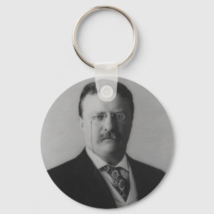 Theodore Roosevelt Portrait Key Ring