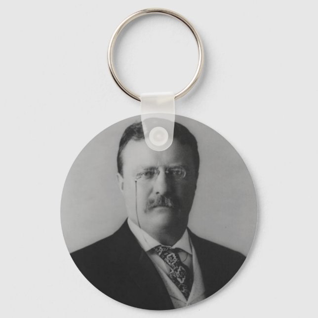 Theodore Roosevelt Portrait Key Ring (Front)