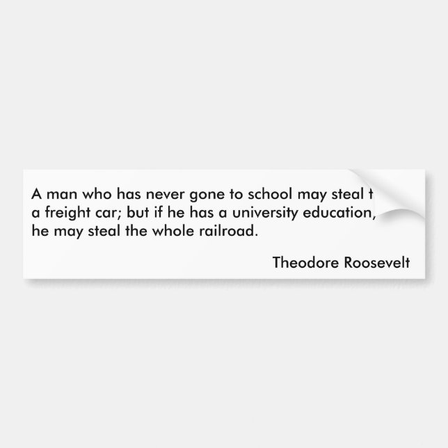 Theodore Roosevelt Quotes 1 Bumper Sticker (Front)