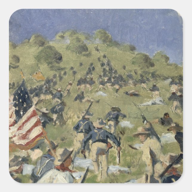 Theodore Roosevelt taking the Saint Juan Square Sticker (Front)