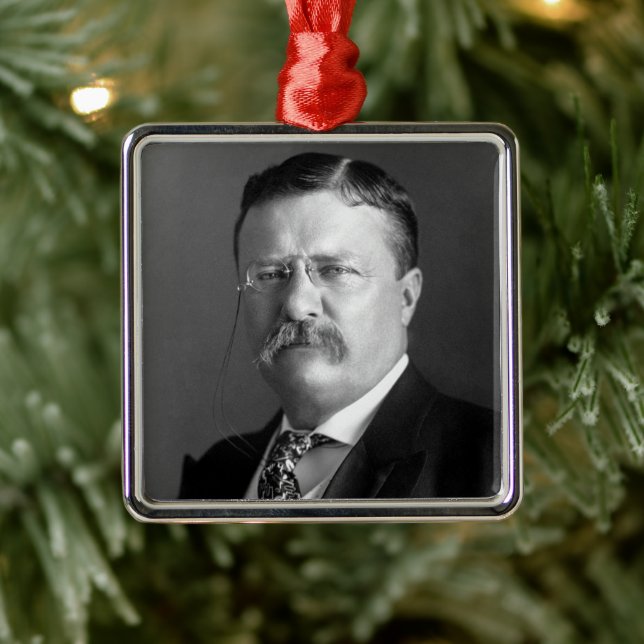 Theodore Roosevelt Teddy President Republican Metal Ornament (Tree)