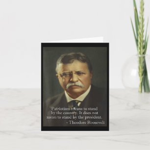 Theodore Teddy Roosevelt Meme _ Anti Trump Tee  Card