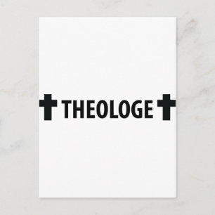 Theologe Kreuz icon Postcard