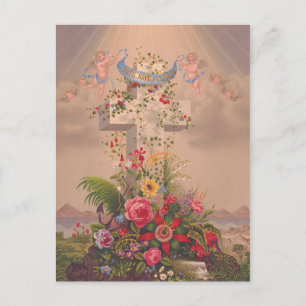Theological virtues Faith, Hope and Charity Postcard
