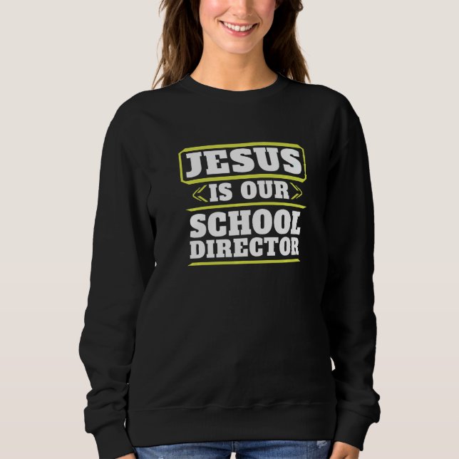 Theology Bible Study  Christianity Christian Teach Sweatshirt (Front)