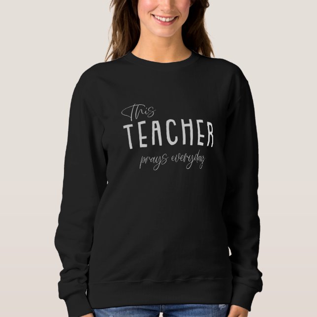 Theology Christianity  Bible Study Christian Teach Sweatshirt (Front)