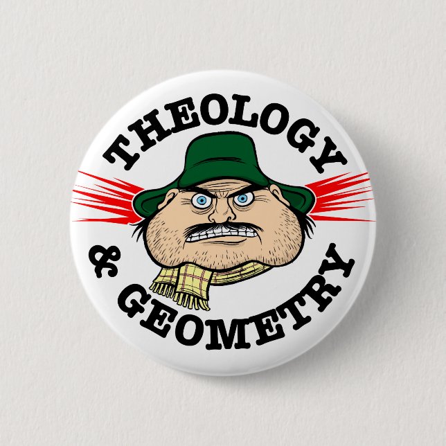 Theology & Geometry 6 Cm Round Badge (Front)