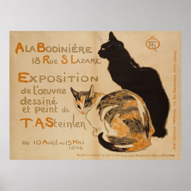 Théophile Alexandre Steinlen A LA BODINIERE Poster (Front)