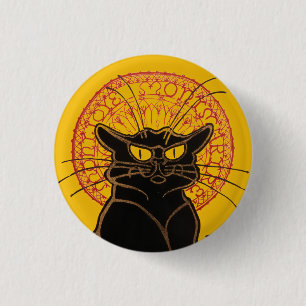 Theophile Steinlen - Le Chat Noir Vintage 3 Cm Round Badge