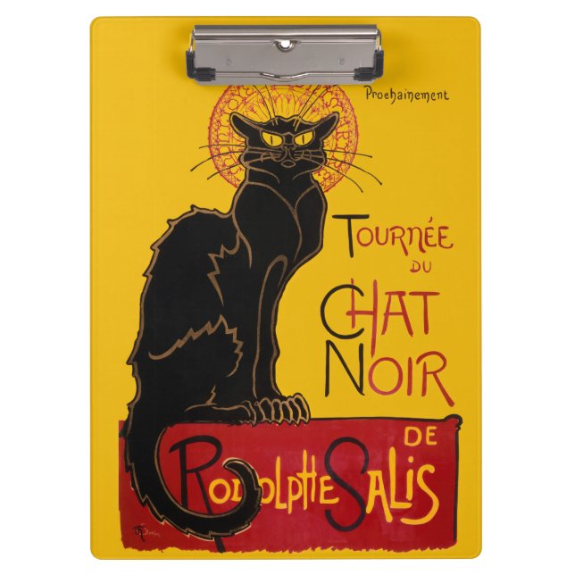 Theophile Steinlen - Le Chat Noir Vintage Clipboard (Front)