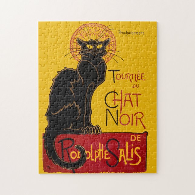 Theophile Steinlen - Le Chat Noir Vintage Jigsaw Puzzle (Vertical)