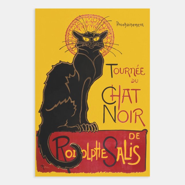 Theophile Steinlen - Le Chat Noir Vintage Wrapping Paper Sheet (Creator Uploaded)