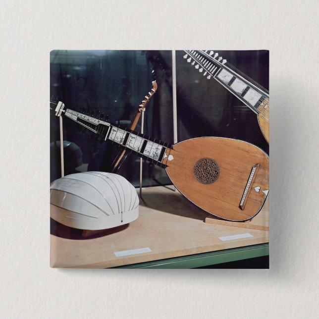 Theorbo, 1637 15 cm square badge (Front)