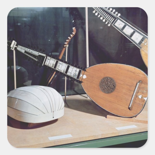Theorbo, 1637 square sticker (Front)