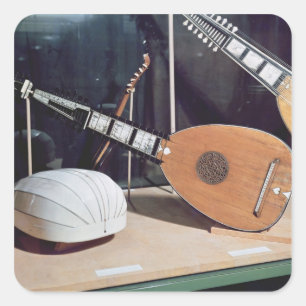 Theorbo, 1637 square sticker