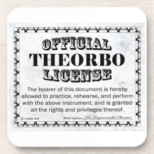 Theorbo License Coaster