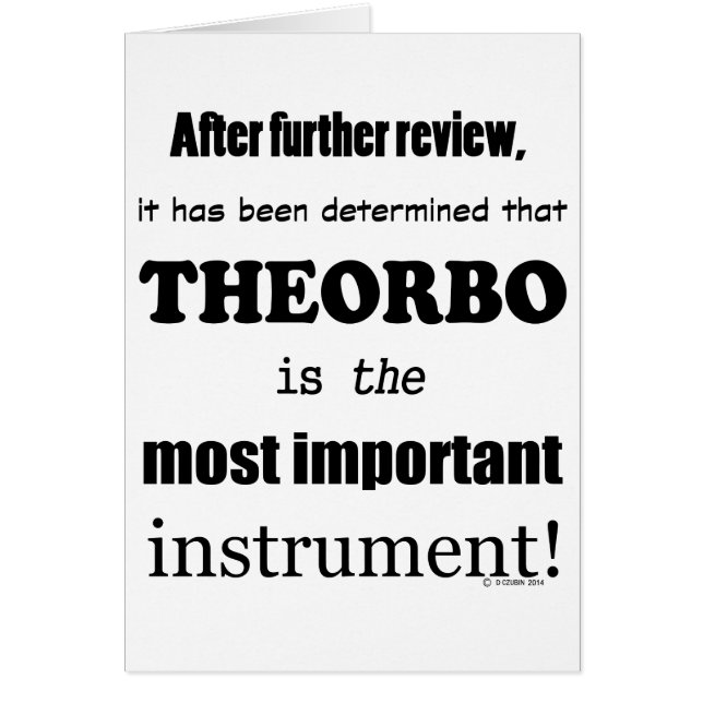 Theorbo  Most Important Instrument (Front)