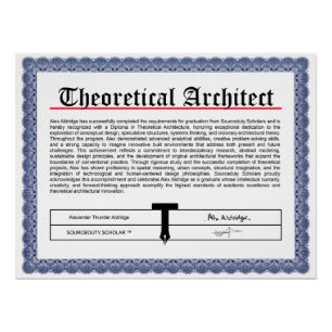 Theoretical Architect Poster