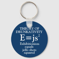 Theory of Drunkativity Keychain
