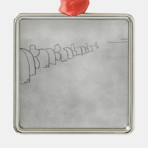 Theory of Elephants, 1896 Metal Ornament