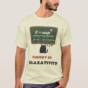 Theory of Relaxativity Nap Squared Cat T-Shirt