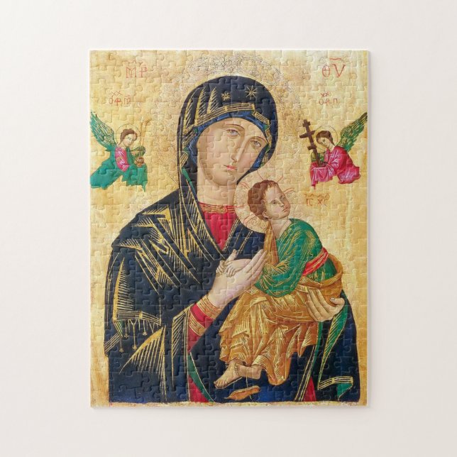 Theotokos and Christ Child Icon Jigsaw Puzzle (Vertical)