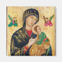Theotokos and Christ Child with Angels Icon
