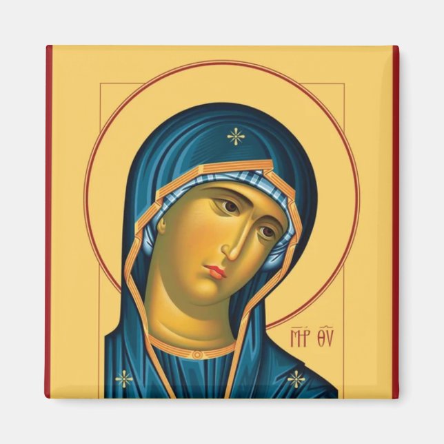 Theotokos Orthodox Christian Icon Magnet (Front)