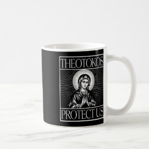 Theotokos Protect Us Orthodox Christian Holy Mary Coffee Mug