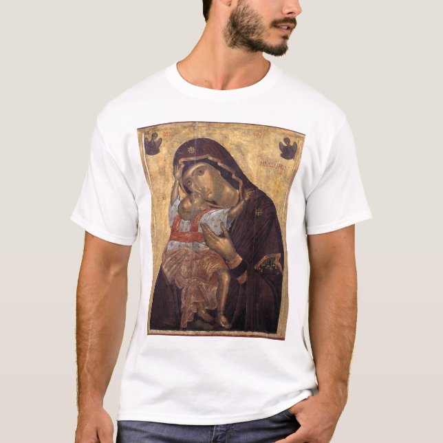 Theotokos with Christ Child T-Shirt (Front)