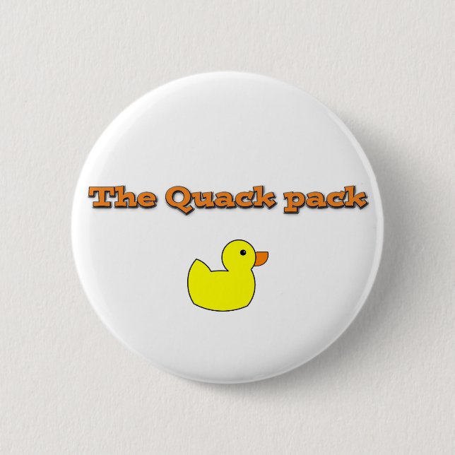 thequackpack.png 6 cm round badge (Front)