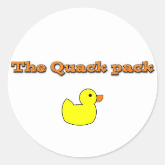 thequackpack.png classic round sticker