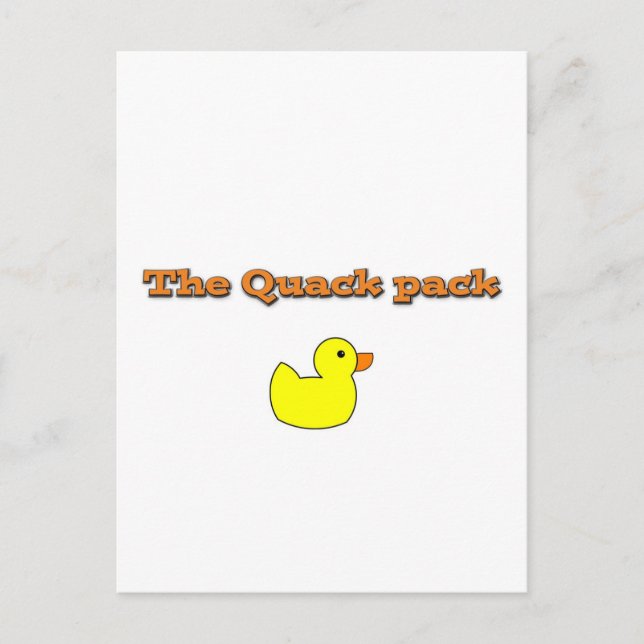 thequackpack.png postcard (Front)