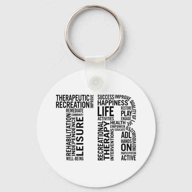 Therapeutic Recreation Therapist Key Ring (Front)