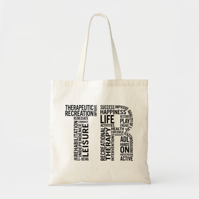 Therapeutic Recreation Therapist Tote Bag (Front)