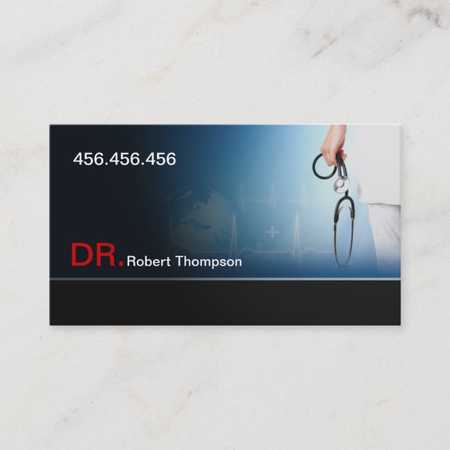 Therapeutist / Family Doctor / GP Business Card (Front)