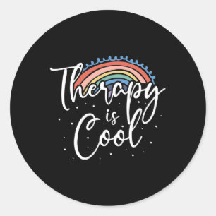 Therapies Mind Stability Awareness  Classic Round Sticker