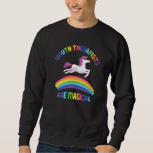 Therapist Are Magical Unicorn Youth Therapist Sweatshirt