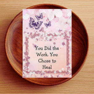 Therapist Client Thank You – Pink Empowerment Card