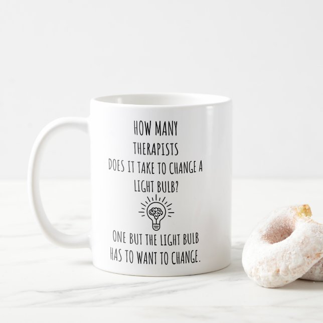Therapist  coffee mug (With Donut)
