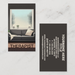 Therapist Couch Business Card