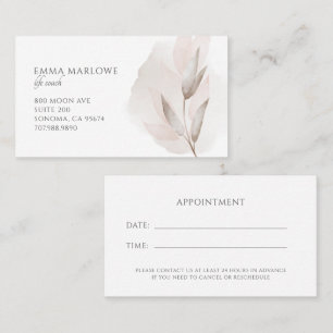 Therapist Counsellor Business & Appointment Card
