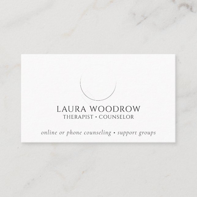 Therapist Counsellor Phone Online Business Card (Front)