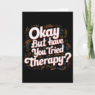 Therapist Counsellor Psychologist Mental Health Ok Card