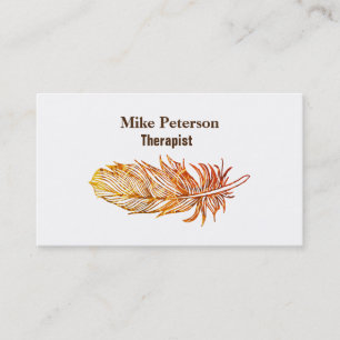 Therapist Custom UV Matte Bussines card