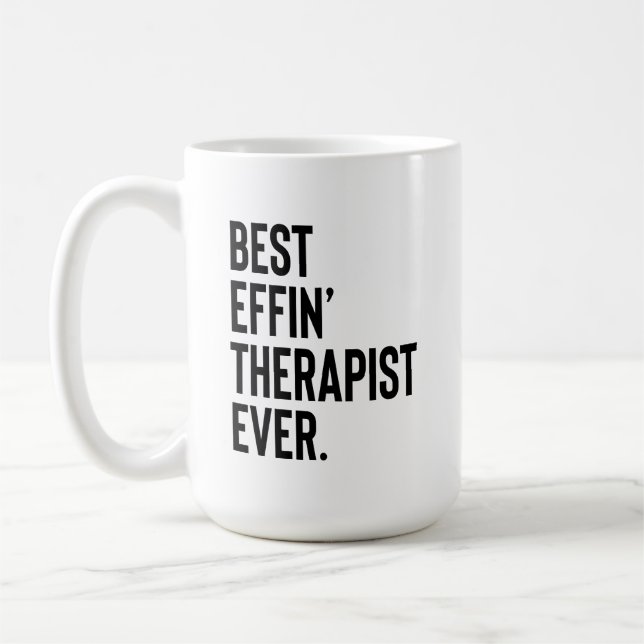 Therapist gift, therapist mug, therapist appreciat coffee mug (Left)