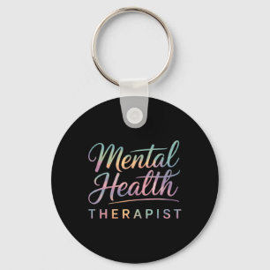 Therapist Mental Health Advocate Design Key Ring