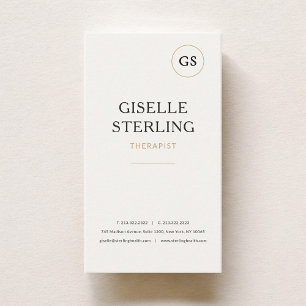 Therapist Mental Health Minimalist Professional Business Card