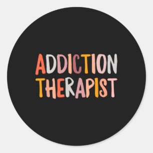 Therapist Mental Health Therapy Behavioural  Classic Round Sticker