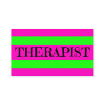 Therapist Neon Green and Hot Pink